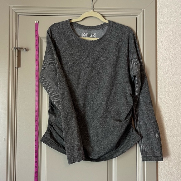 Figs Tops Figs Seamless Xl Maternity Fit Long Sleeve Ruched Down